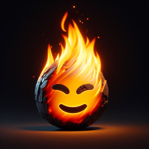 Fire Emoji with head
